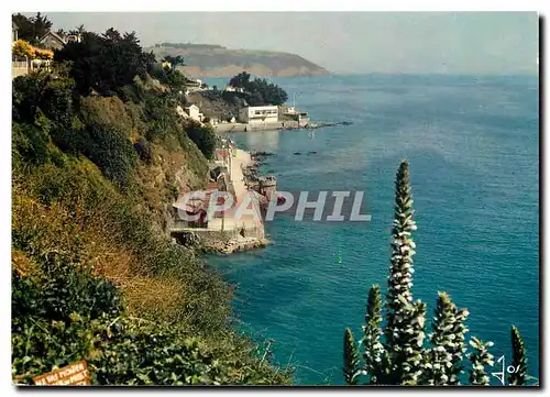 Moderne Karte La Bretagne en Couleurs Saint Brieuc C du N La baie et ses plages vers Saint Laurent