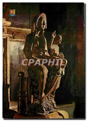 Cartes postales moderne Arts et Couleurs de la Cerdagne Font Romeu Notre Dame de Font Romeu Vierge romana