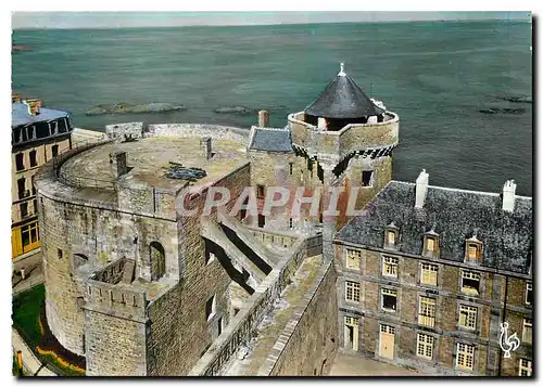 Moderne Karte Saint Malo I et V Le Chateau la Tour Quic en Groigne et le Petit Donjon
