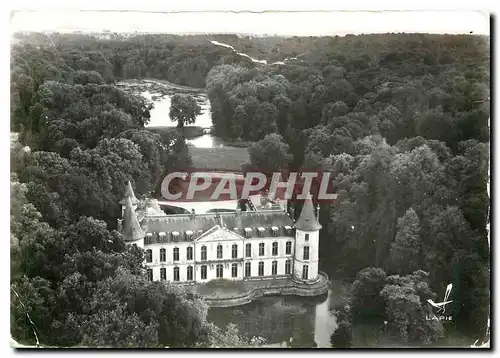 Cartes postales moderne En avion au dessus de Ermenonville Oise au dessus d'Ermenonville Le Chateau