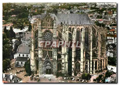 Moderne Karte Beauvais Oise La Cathedrale Vue aerienne