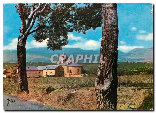 Cartes postales moderne Lumiere et Couleurs du Roussillon Pyrenees Orientales La Cerdagne Bourg Madame L'Eglise Romane