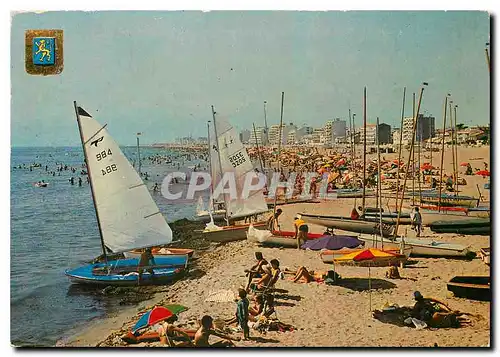 Moderne Karte Lumieres et Couleurs du Roussillon Canet Plage La Plage Radieuse