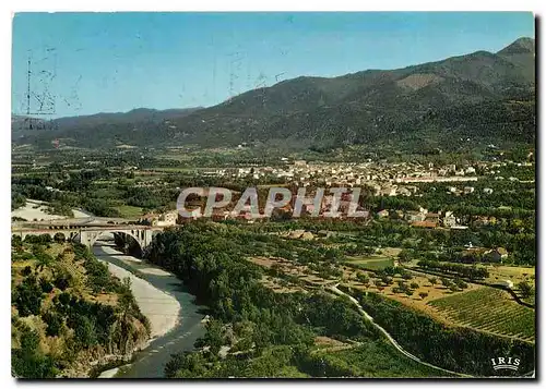 Moderne Karte Le Vallespir Ceret Vue generale