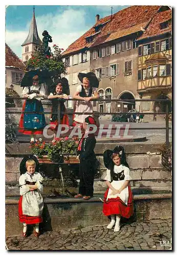 Moderne Karte L'Alsace Pittoresque Laquelle choisir Folklore