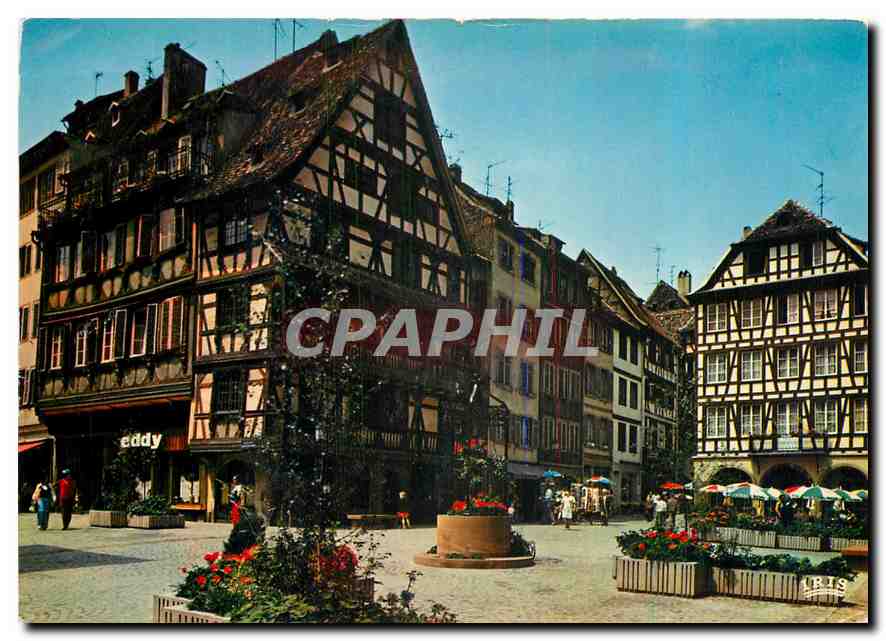 Moderne Karte Strasbourg Bas Rhin La Place du Marche aux ...