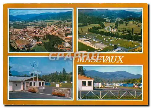 Cartes postales moderne Masevaux Haut Rhin Vue aerienne Vue aerienne camping Entree camping camping municipal