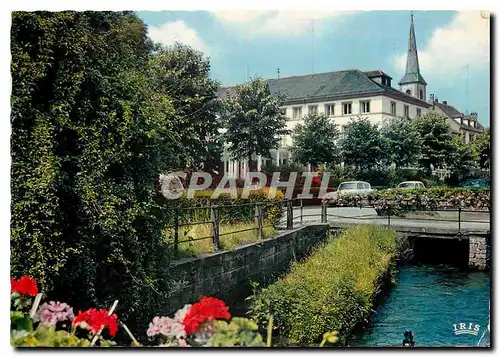 Moderne Karte Niederbronn les Bains Bas Rhin Les rives du Falkenstein et le Casino