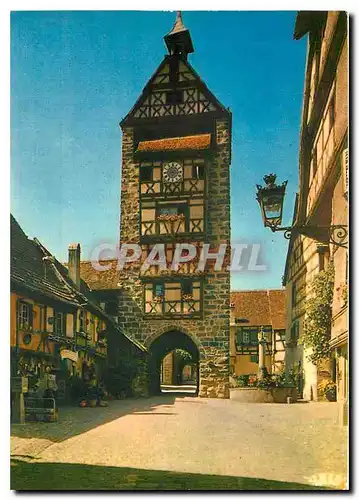 Moderne Karte L'Alsace Pittoresque Riquewihr Le Dolder Porte haute percee dans l'enceinte de la ville