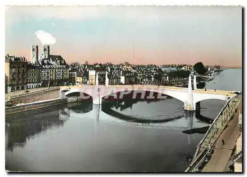 Cartes postales moderne Chalon sur Saone S & L La Saone et le nouveau Pont St Laurent