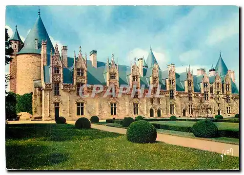 Moderne Karte Couleurs et Lumiere de France La Bretagne Josselin Morbihan Facade interieure du Chateau donnant
