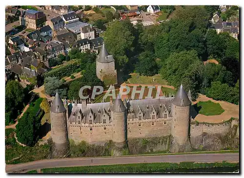 Cartes postales moderne La France vue de ciel Josselin Morbihan Vue d'ensemble du cjateau Cliche aerien Heurtier Rennes