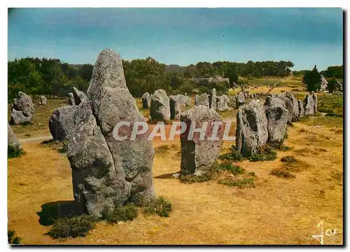Moderne Karte La Bretagne en Couleurs Carnac Morbihan Alignements du Menec