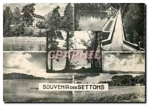 Moderne Karte La Digue Souvenir des Settons