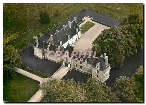 Moderne Karte Nievre Vue aerienne du Chateau des Granges Sully la Tour