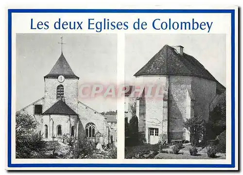 Moderne Karte Les Eglises de Colombey Colombey les Deux Eglises