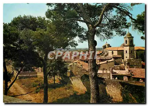 Moderne Karte Beaucaire Gard Vue generale prise des hauteurs du Chateau