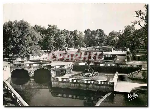 Cartes postales moderne Nimes Gard Le Jradin de la Fontaine