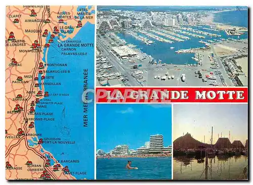 Cartes postales moderne Littoral Languedocien La Grande Motte