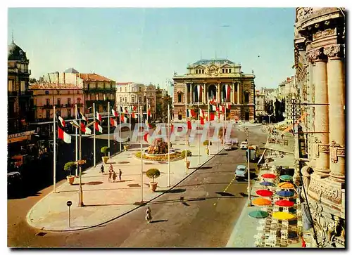 Moderne Karte Couleurs et Lumiere de France Montpellier Herault La Place de la Comedie