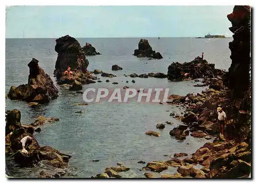 Cartes postales moderne Le Cap d'Agde Herault Les Rochers et le Fort Brescou