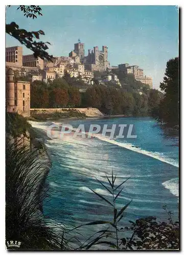 Cartes postales moderne Beziers Herault Les bords de l'Orb et la cathedrale St Nazaire