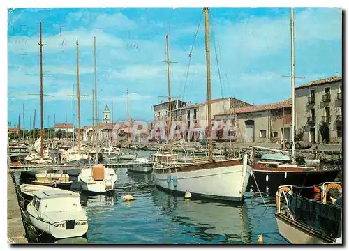 Moderne Karte Marseillan Ville Herault Le Port Club nautique