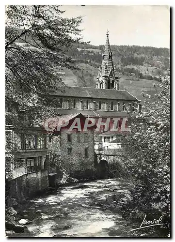 Cartes postales moderne Allevard les Bains Isere L'Eglise et la Breda