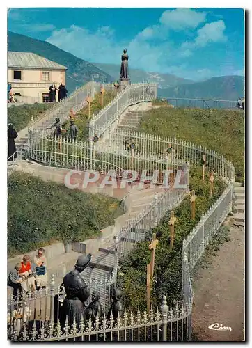 Moderne Karte La Salette Isere le Chemin de Croix dans le Vallon de l'Apparition au fondla Vierge de l'Elevati