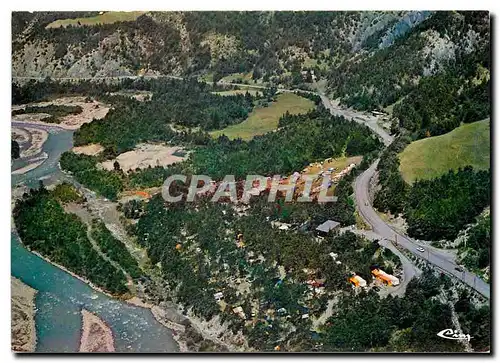 Moderne Karte Meolans revel Rioclar Alpes de Hte prov Vue serienne du Camping de l'Ubaye