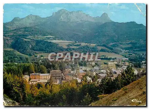 Moderne Karte Barcelonnette Alpes de Hte Prov Vue generale