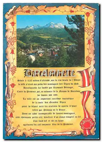 Cartes postales moderne Barcelonnette Alpes de Haute Provence