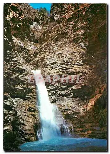 Cartes postales moderne Alpes de Haute Provence Haute vallee du Verdon Colmars les Alpes La Cascade de la Lance