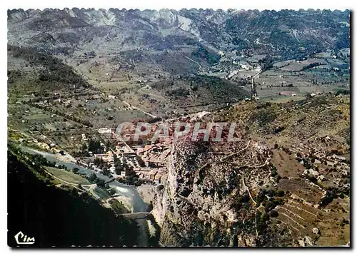 Cartes postales moderne Castellane B Alpes Vue generale aerienne Le Pont du Roc dit aussi Pont Napoleon
