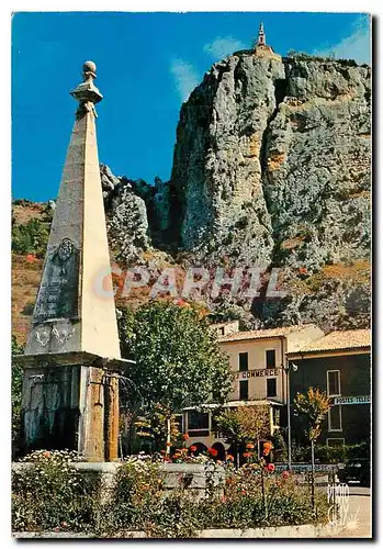 Cartes postales moderne Reflets de France Provence Castellane Basses Alpes Le Roc et Notre Dame du Roc