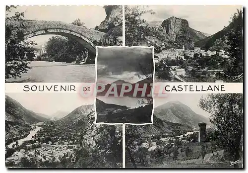 Moderne Karte Castellane Basses Alpes