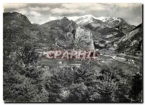 Cartes postales moderne Castellane B A Vue generale Le Roc au pied de la Chaine du Teillon La Chaudanne barrage