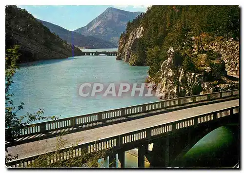 Cartes postales moderne Paysages de France Lac de Castillon Alpes de Haute Provence Pont d'Anglais et Pont Julien
