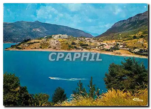 Cartes postales moderne St Julien du Verdon environs de St Andre les Alpes Alp de Hte Prov Le lac de Castillon et le vil