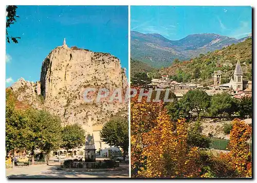 Cartes postales moderne Sites de Haute Provence Castellane Le Roc et la cite au bord du Verdon