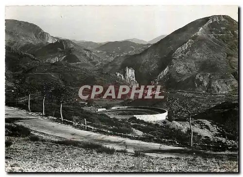 Moderne Karte Castellane B Alpes Les virage du Col de Leques