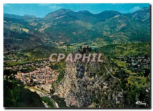 Moderne Karte Castellane Alpes de hte Prov Vue generale aerienne