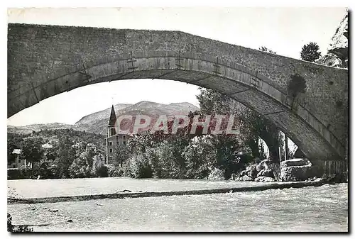 Cartes postales moderne Castellane Le Pont Napoleon et l'Eglise