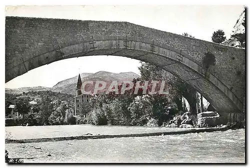 Moderne Karte Castellane Le Pont Napoleon et l'Eglise