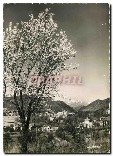 Moderne Karte Digne les Bains B A Vue sur la Ville prise de la Route de Nice