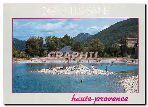 Moderne Karte Digne les Bains Alpes de Haute Provence Station thermale climathique et touristique de la Route