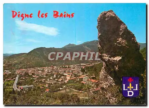 Moderne Karte Digne les Bains Alpes de Haute Provence Capitaile de la lavande Station touristique climatique e