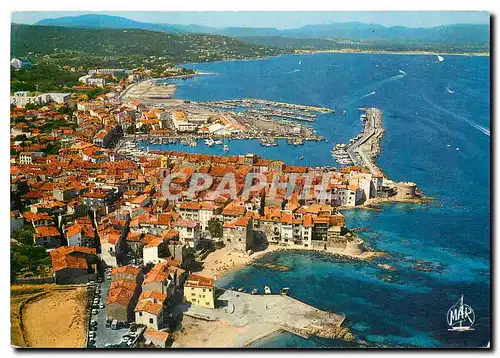 Cartes postales moderne La Cote d'Azur Saint Tropez Var Vue aerienne au premier plan la Ponche