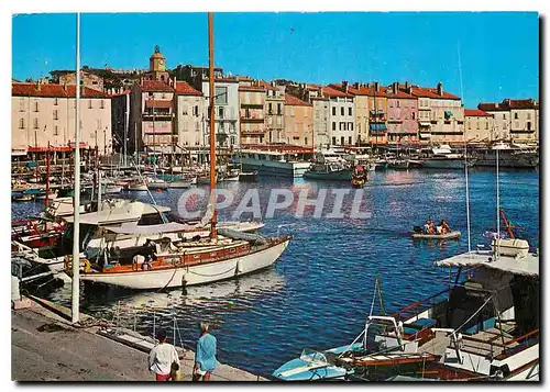 Cartes postales moderne La Cote d'Azur Varoise Saint Tropez Var Le Quai Frederie Mistrai et le Quai Jean Jaures