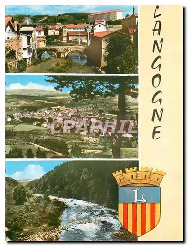 Cartes postales moderne Langogne Lozere Station Climatique Vue partielle Vue generale Cain de Peche